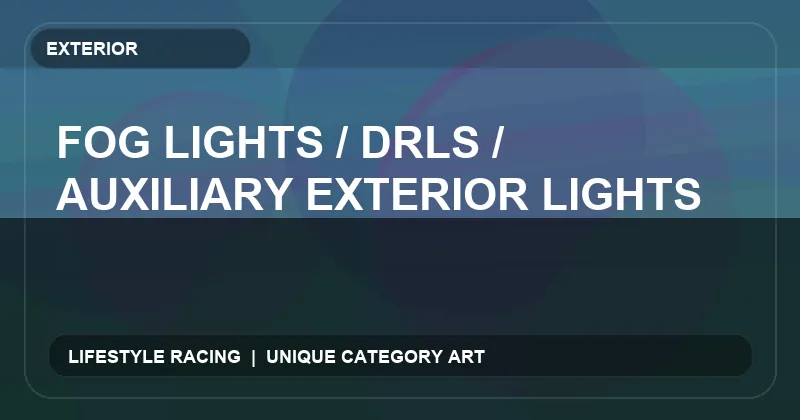 Fog Lights / DRLs / Auxiliary Exterior Lights